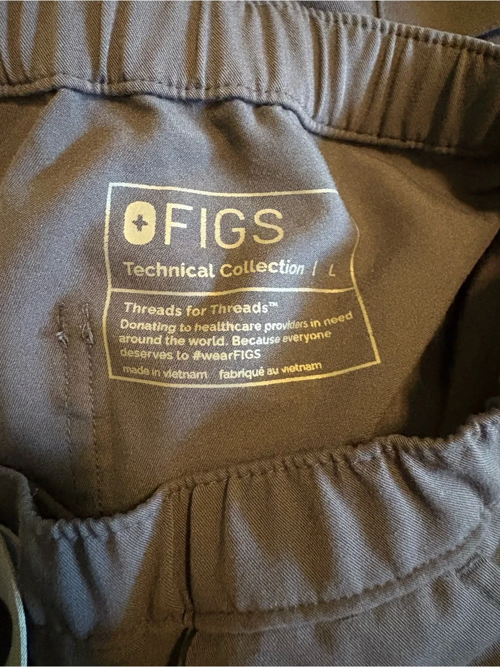 FIGS Navy Scrub Pants Men’s Large M21SW2052 Medical Jogger Workwear (1310)